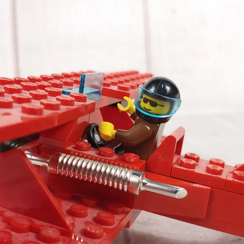 LEGO 6615 Eagle Stunt Flyer Red Plane - 100% Complete W/ Manual - NO BOX Vintage